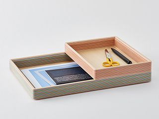 Paper-Wood document tray【villa】