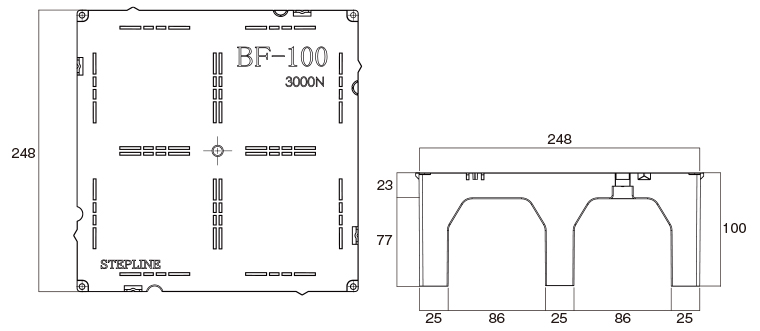 【樹脂製置敷きOAフロア】BF-100