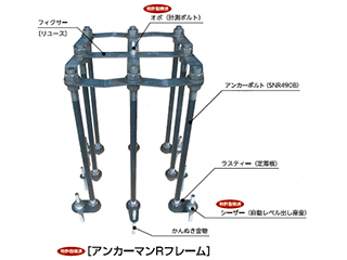 在来露出型柱脚アンカーフレーム アンカーマンr 株式会社ビスダックジャパン 建築 設備 建材メーカー一覧 建材ナビ 建築材料 建築資材専門の検索サイト