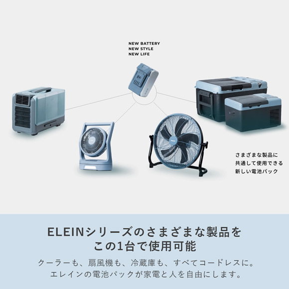 バッテリー家電シリーズ「ELEIN」